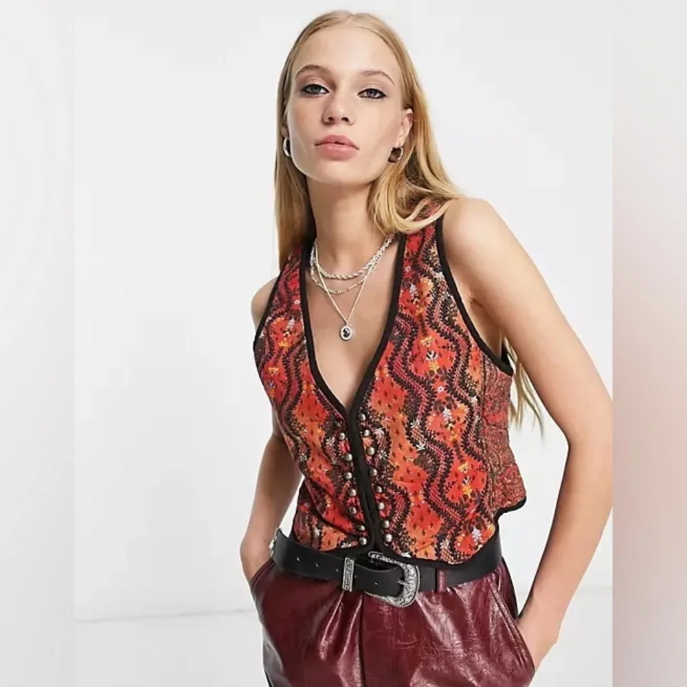 FREE PEOPLE Gemini Vest Boho Festival - Picture 2 of 8